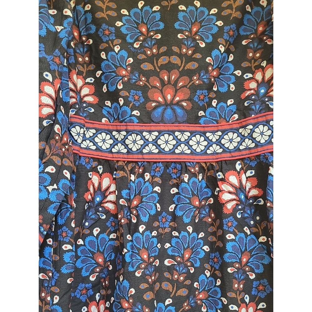 FARM Rio Black Latina Scarf Puff Sleeve Mini Dress - Picture 7 of 11